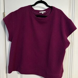 Women's Purple Textured Top